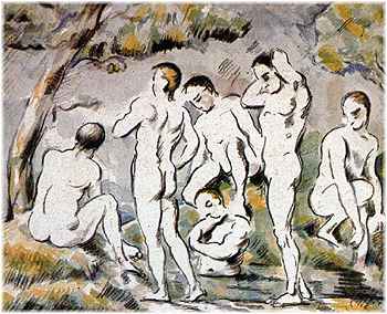 "Badende Mnner" von Paul Cezanne (1839-1906)