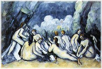"Die groen Badenden" von Paul Cezanne (1839-1906)