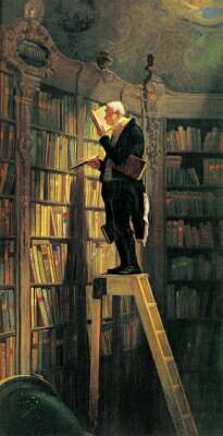 "Der Bücherwurm" von Carl Spitzweg (1808-1885)